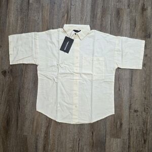 PrettyLittleThing Womens Oversize Light Cream Button Down Shirt